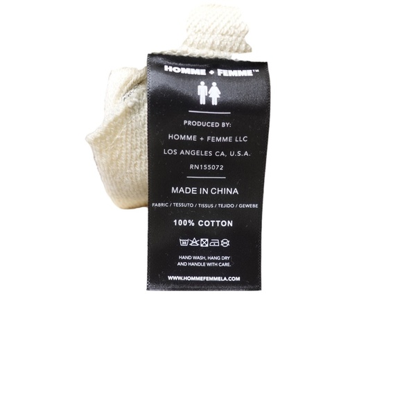 Homme + Femme Signature Track Pants Cream Size Small NWT Men Women jogger - Picture 7 of 13